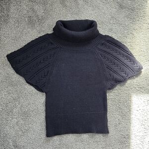 Sweater Project Black sweater tshirt with turtleneck EUC Size Large